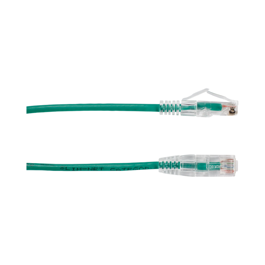 Black Box 7ft Slim-Net CAT6 250-MHz Snagless Ethernet Patch Cable (Green) — Being Shipped