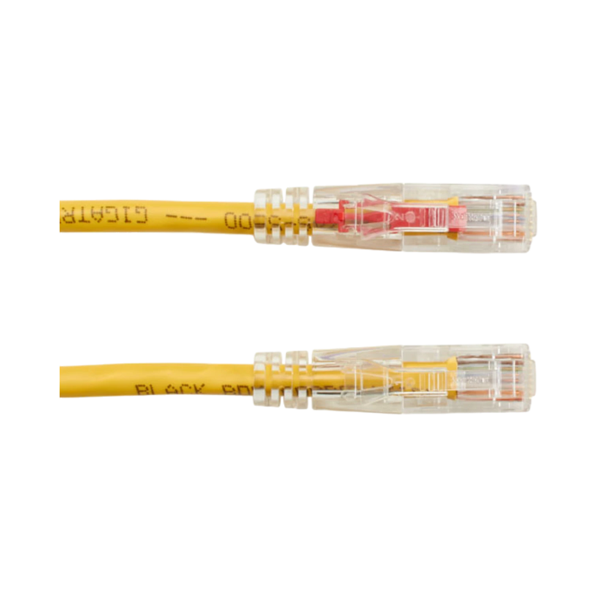 Black Box 6ft GigaTrue 3 CAT6 550-MHz Locking Ethernet Cable (Yellow) — Being Shipped