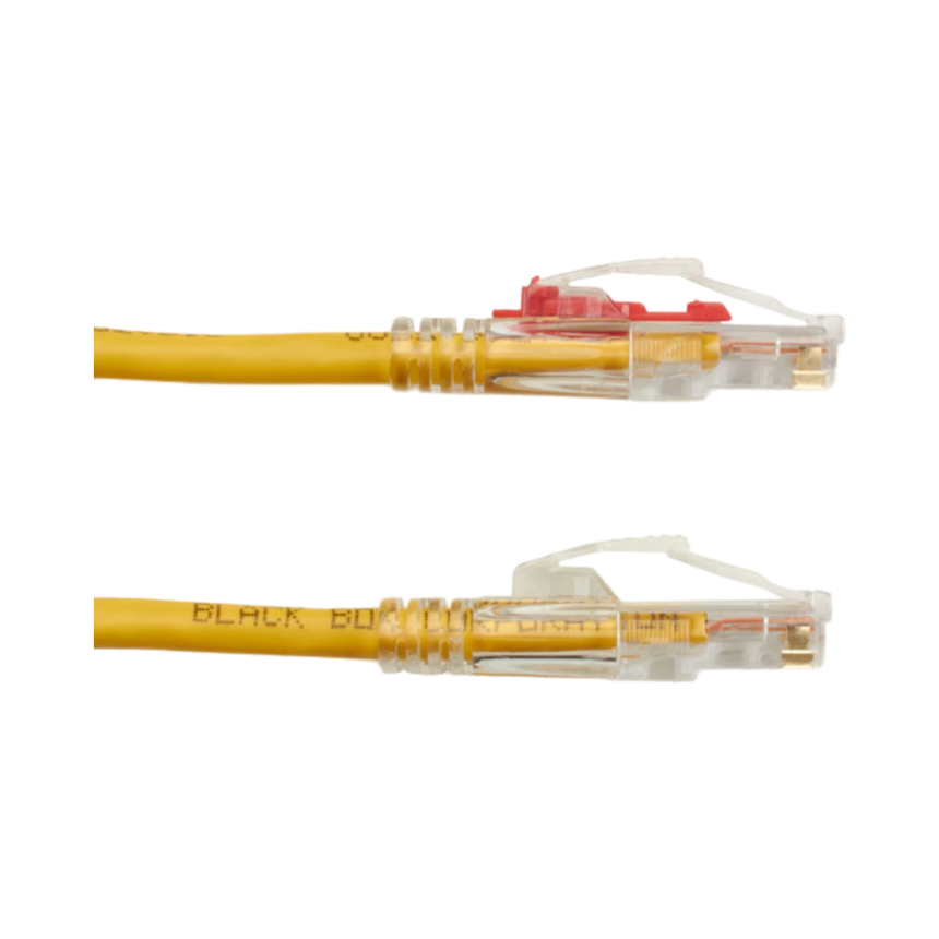 Black Box 6ft GigaTrue 3 CAT6 550-MHz Locking Ethernet Cable (Yellow) — Being Shipped