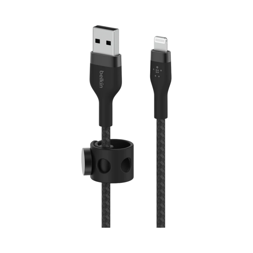 Belkin BoostCharge Pro Flex Lightning to USB-A Cable 6.6' (Black) — Being Shipped
