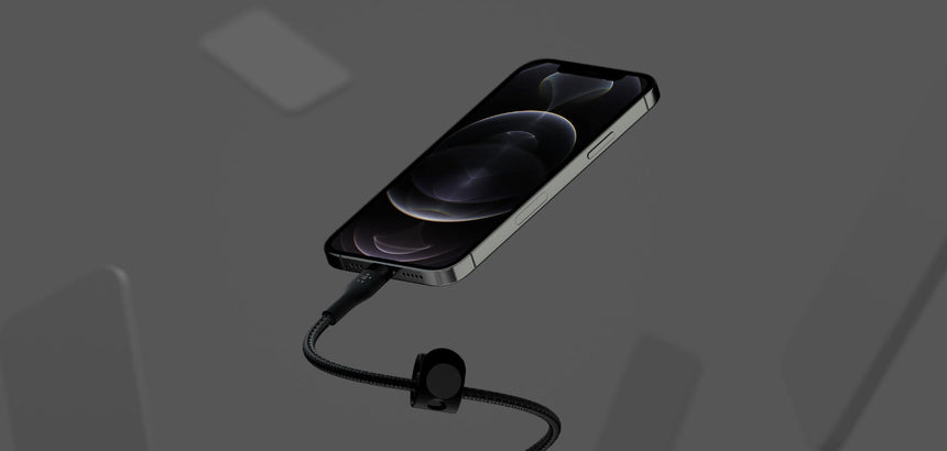 Belkin BoostCharge Pro Flex USB-C to Lightning Cable 6.6' (Black) — Being Shipped