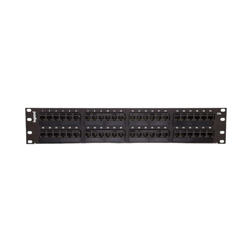 C2G 48-Port Cat5E 110-Type Patch Panel 2RU (Black) — Being Shipped
