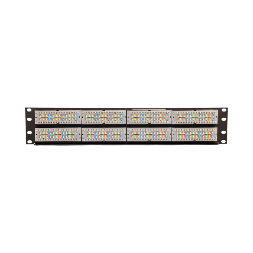 C2G 48-Port Cat5E 110-Type Patch Panel 2RU (Black) — Being Shipped