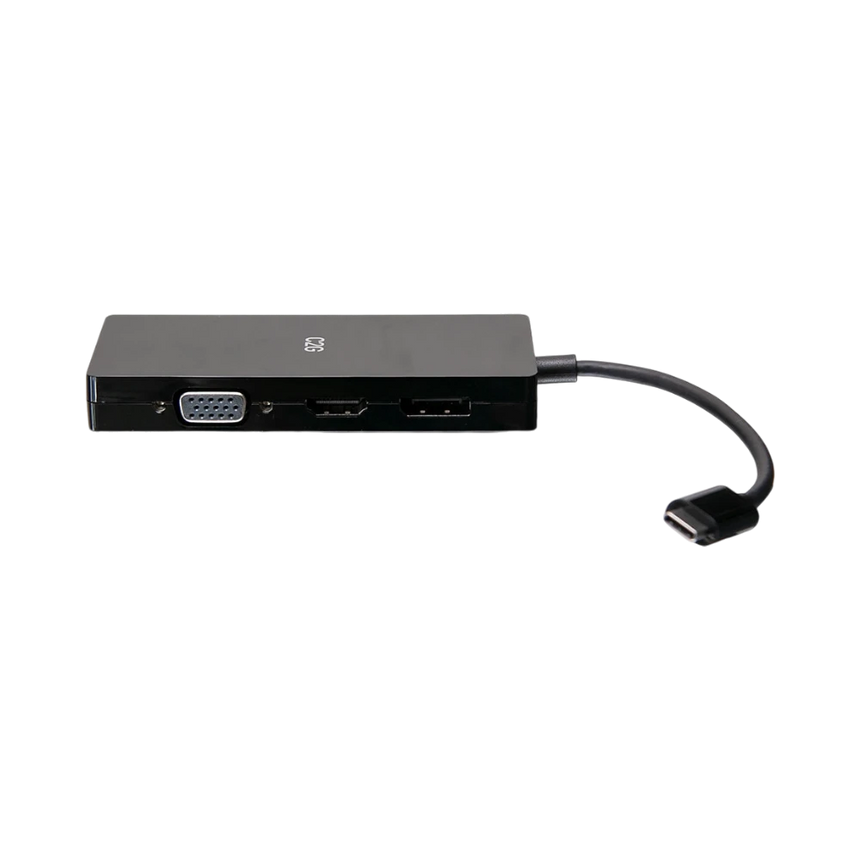C2G USB-C Multiport Adapter, 4-in-1 Video Adapter with HDMI, DisplayPort, DVI, & VGA (4K 60Hz) — Being Shipped