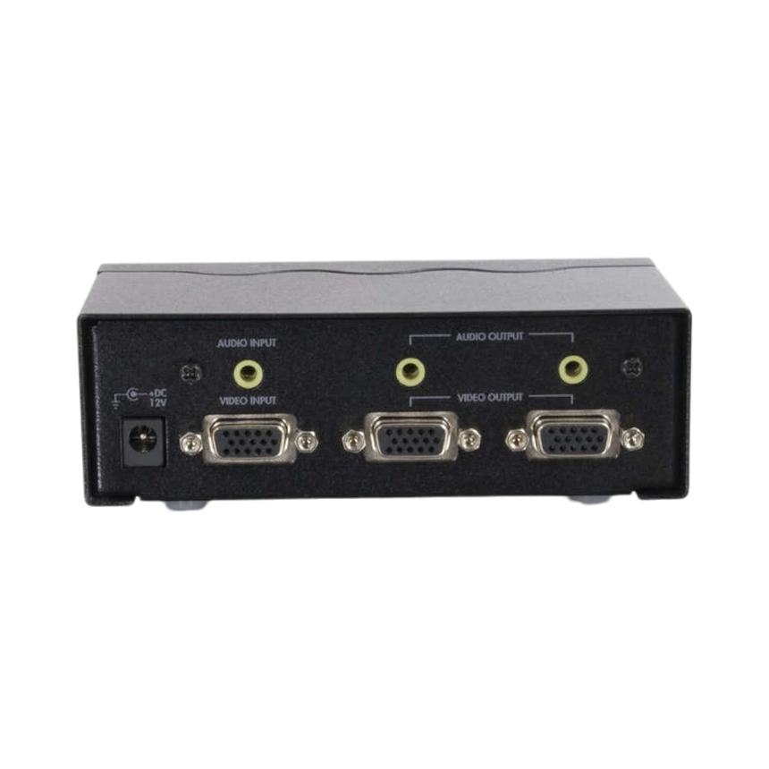 C2G 2-Port UXGA Monitor Splitter/Extender with 3.5mm Audio (Female Input) — Being Shipped