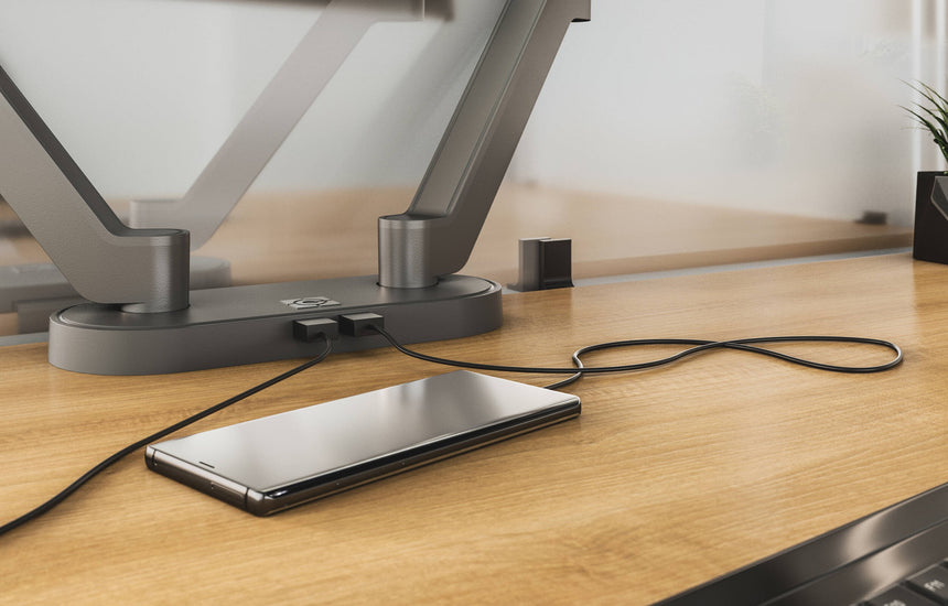 Chief USB Charging Hub for Koncis Dual Monitor Arm (Silver) — Being Shipped