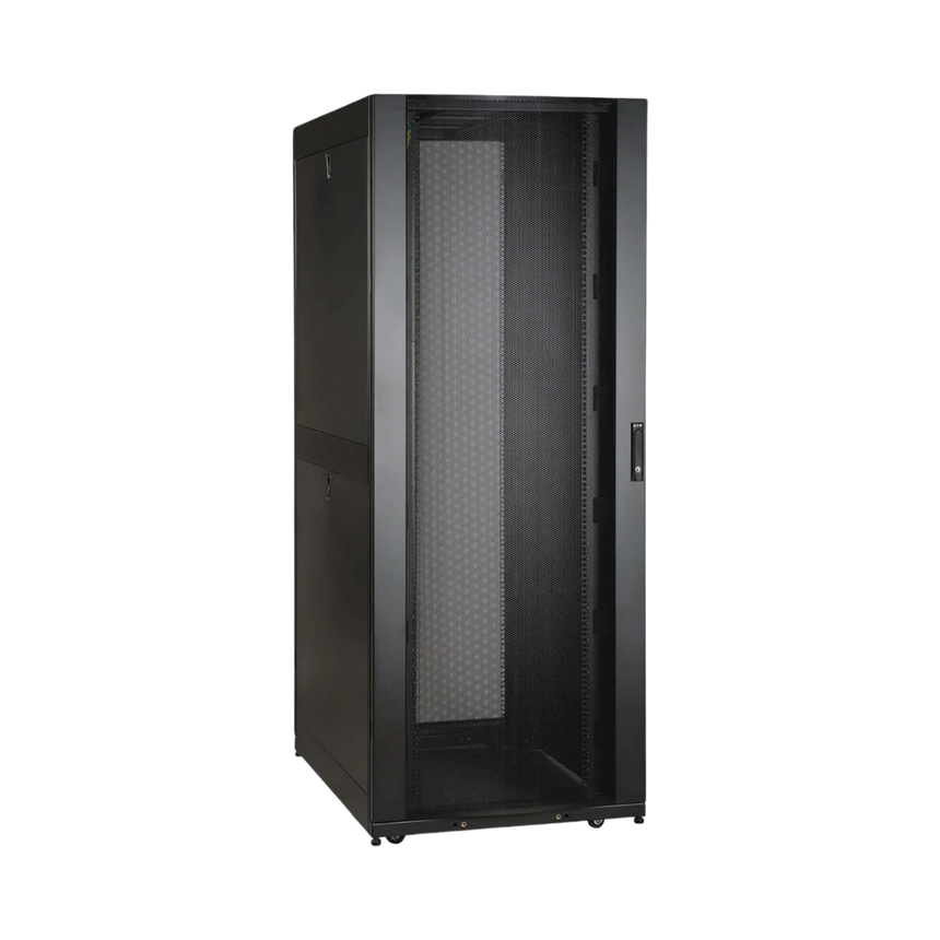Tripp Lite 48U SmartRack Wide Standard-Depth Rack Enclosure Cabinet with doors, side panels & shock pallet packaging — Being Shipped