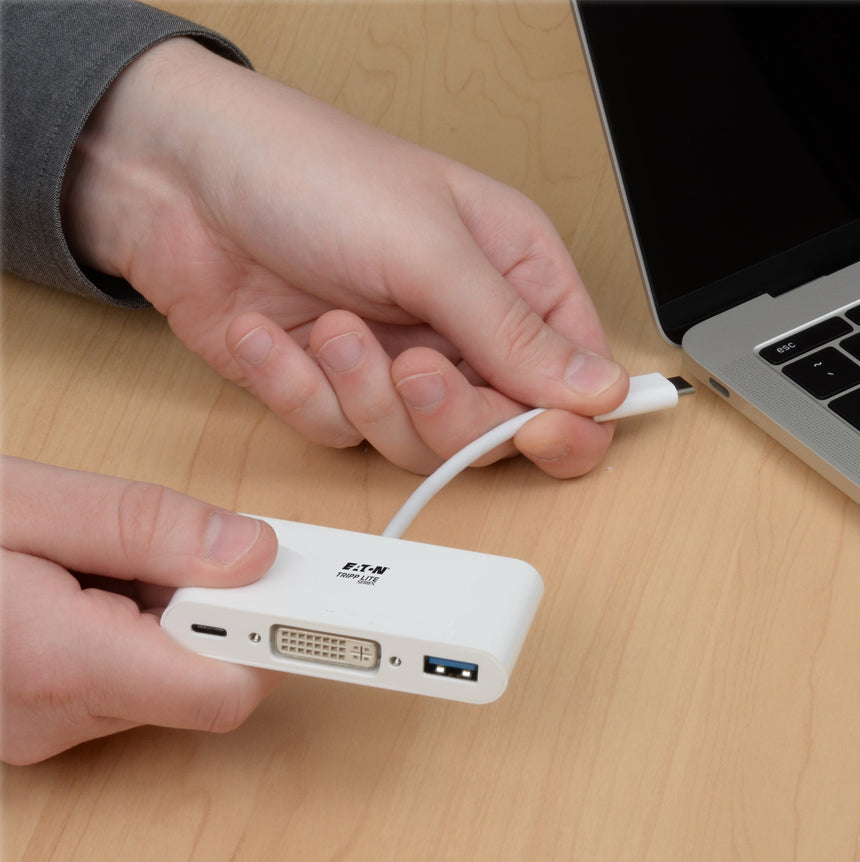 Tripp Lite USB-C to DVI DisplayPort Alternate Mode 1080p Multiport Adapter — Being Shipped