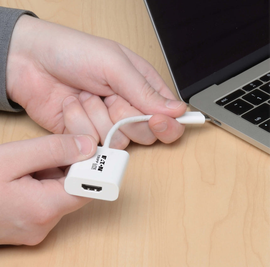 Tripp Lite USB 3.2 Gen1 Type-C to HDMI 4K Adapter with Alternate Mode, DP 1.2, White — Being Shipped
