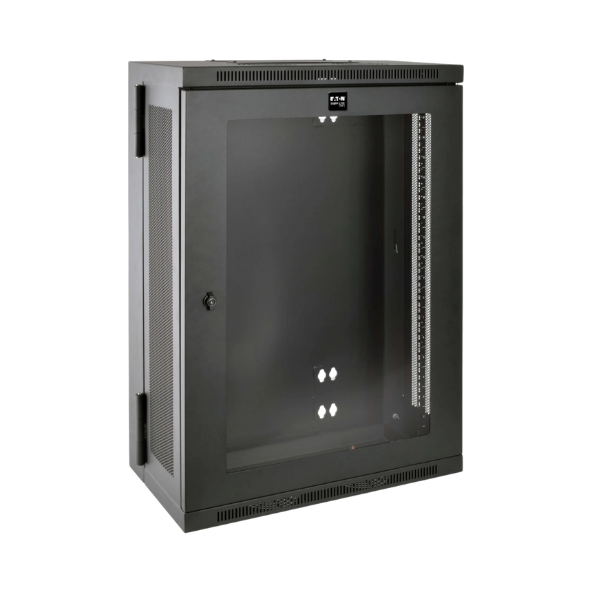 Tripp Lite SmartRack 18U Low-Profile Patch-Depth Wall-Mount Half-Height Rack Enclosure, Clear Acrylic Window, Hinged Back — Being Shipped