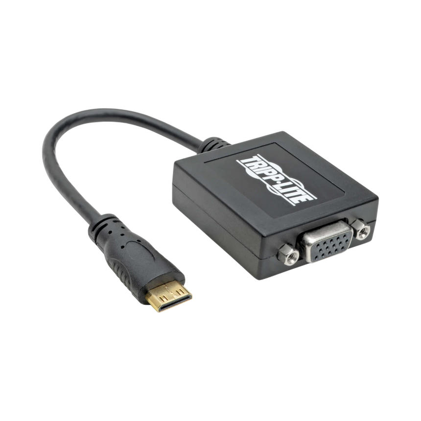 Tripp Lite Mini HDMI to VGA Adapter Video Converter, (M/F), 6-in. (15.24 cm), TAA — Being Shipped