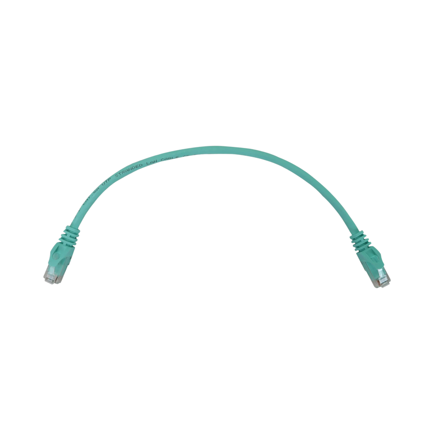 Tripp Lite Cat6a 10G Snagless Molded UTP Ethernet Cable (RJ45 M/M), PoE, Aqua, 1 ft. (0.3 m) — Being Shipped