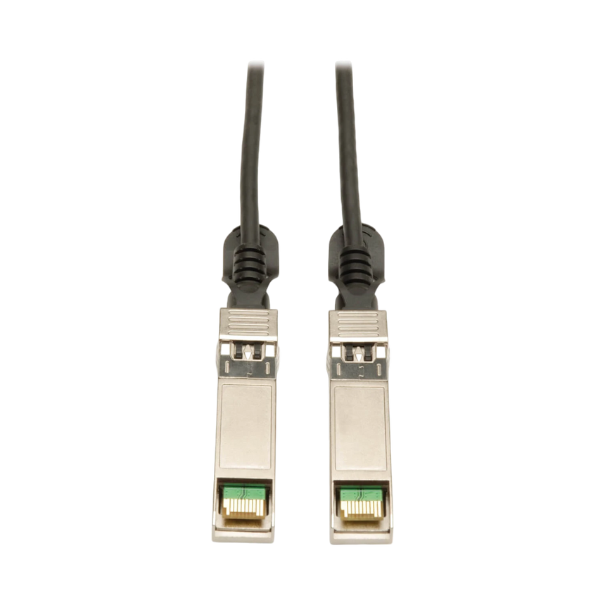 Tripp Lite SFP+ 10GBASE-CU Passive Twinax Copper Cable, SFP-H10GB-CU50CM Compatible, Black, 20-in. (50.8 cm) — Being Shipped