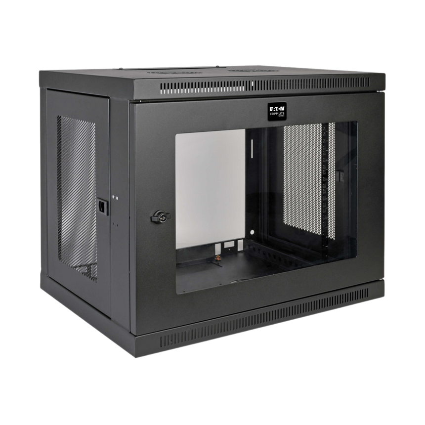Tripp Lite SmartRack 9U Low-Profile Switch-Depth Wall-Mount Mini Rack Enclosure, Clear Acrylic Window — Being Shipped