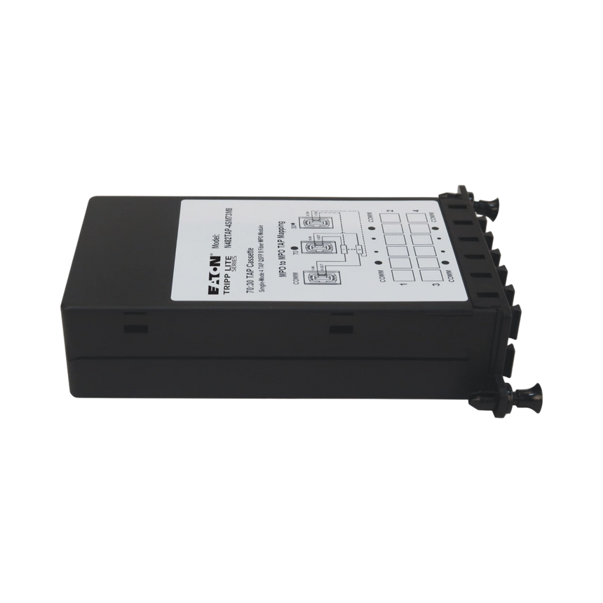 Tripp Lite Fiber TAP Cassette, Singlemode, 8-Fiber MPO to MPO, 4 Monitoring Ports, 70/30 Split — Being Shipped
