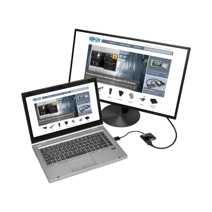 Tripp Lite DisplayPort to VGA/HDMI All-in-One Converter Adapter, DP ver 1.2, 4K 30 Hz HDMI, 50 Pack — Being Shipped