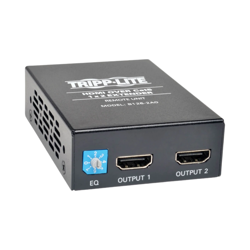 Tripp Lite 2-Port HDMI over Cat5/6 Active Extender/Splitter, Remote Receiver for Video/Audio, Up to 150 ft. (45 m), TAA — Being Shipped