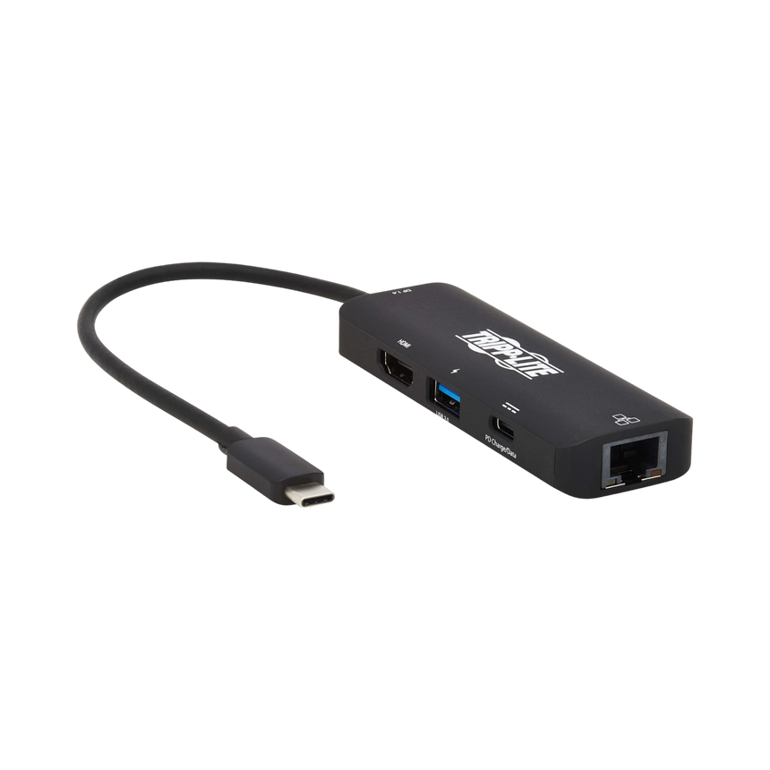 Tripp Lite USB-C Multiport Adapter, 4K 60 Hz HDMI, USB 3.x (5Gbps) Hub Ports, GbE, 100W PD Charging, HDR, HDCP 2.2 — Being Shipped