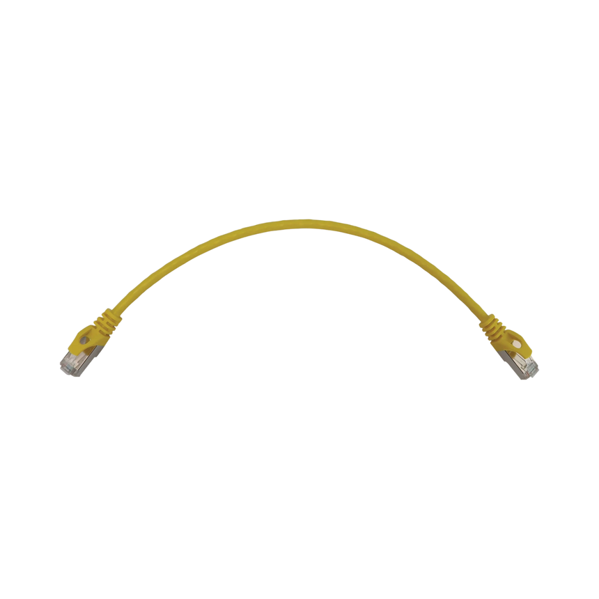 Tripp Lite Cat6a 10G Snagless Shielded Slim STP Ethernet Cable (RJ45 M/M), PoE, Yellow, 1 ft. (0.3 m) — Being Shipped