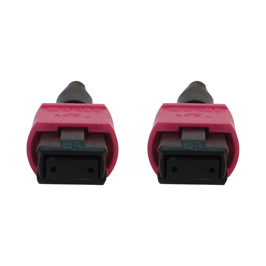 Tripp Lite 100G Multimode 50/125 OM4 Fiber Optic Cable (12F MTP/MPO-PC F/F), LSZH, Magenta, 5 m (16.4 ft.) — Being Shipped