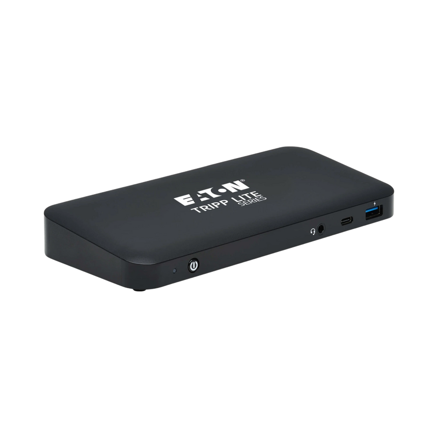 Tripp Lite USB-C Dock, Triple Display, 4K 60 Hz HDMI/DisplayPort, USB 3.x Gen 2 (10Gbps), USB-A/USB-C Hub, GbE, 85W PD Charging, EU/UK Power Adapters — Being Shipped