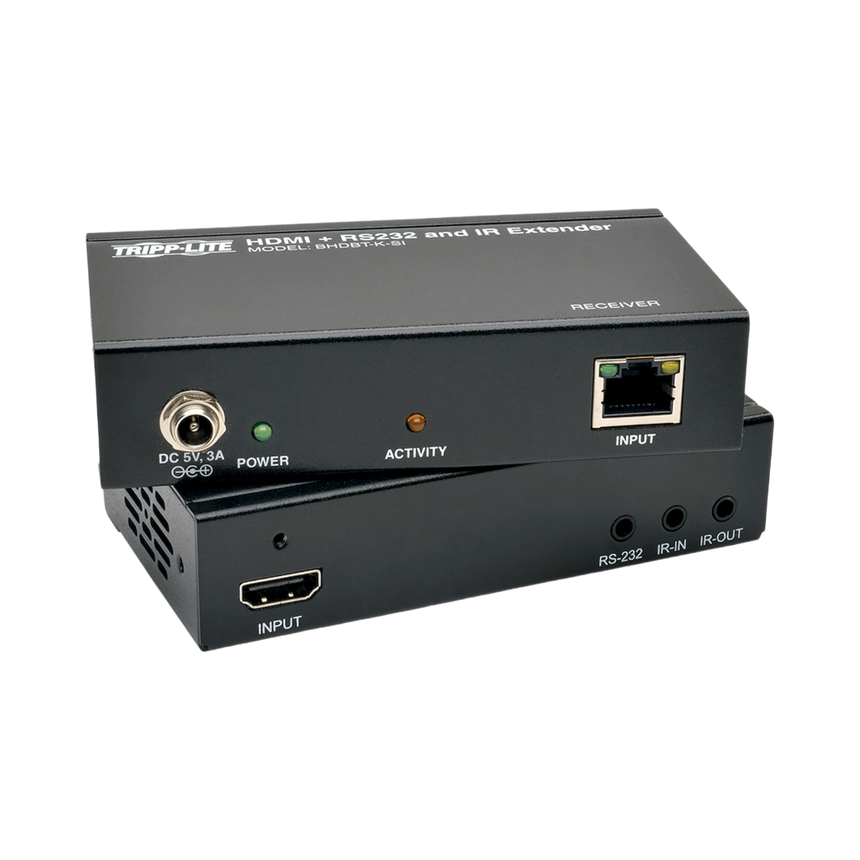 Tripp Lite HDBaseT Class B (HDBaseT-Lite) HDMI Over Cat5e/6/6a Extender Kit, Serial & IR Control, 4K x 2K 30 Hz UHD / 1080p 60 Hz, Up to 230 ft. (70 m), TAA — Being Shipped