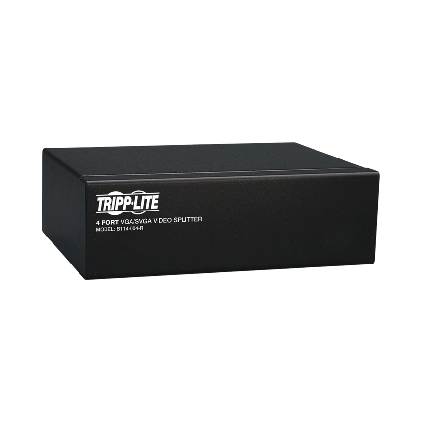 Tripp Lite 4-Port VGA/SVGA Video Splitter with Signal Booster, High Resolution Video, 350MHz, (HD15 M/4xF) — Being Shipped