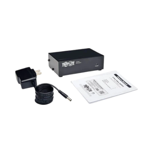 Tripp Lite 2-Port VGA/SVGA Video Splitter with Signal Booster, High Resolution Video, 350MHz, (HD15 M/2xF) — Being Shipped