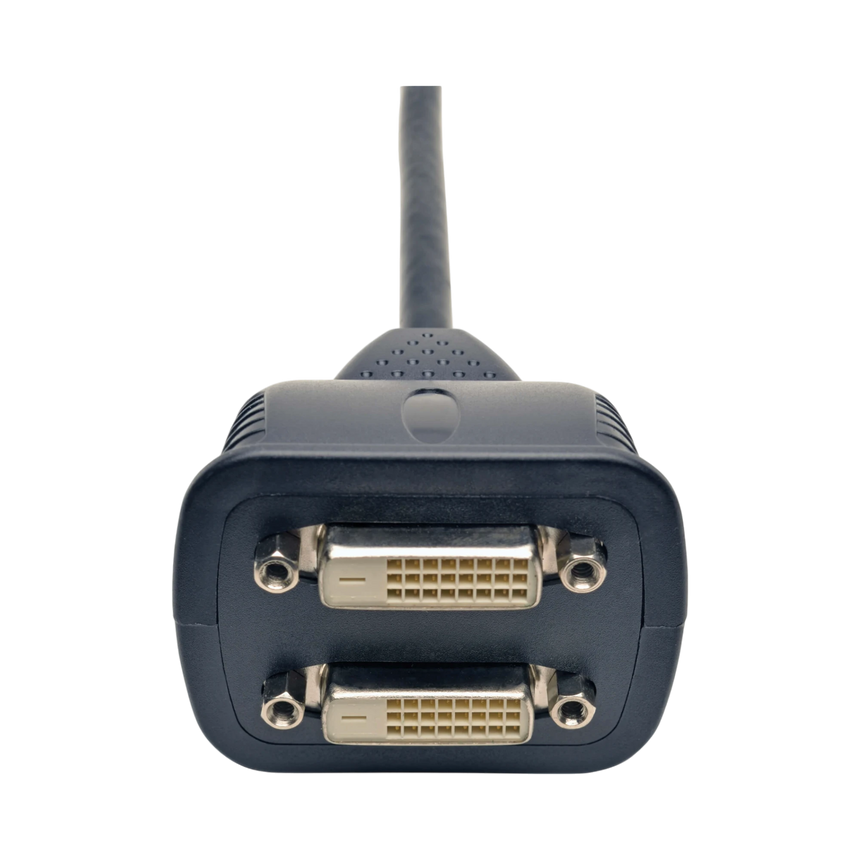 Tripp Lite DVI Y Splitter Cable, Digital Monitors (DVI-D M to 2x F), 1 ft. (0.31 m) — Being Shipped
