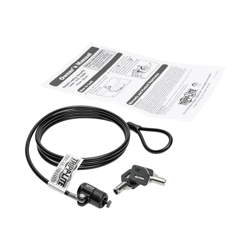 Tripp Lite Security Lock for Laptops and Peripherals, Keyed, 4 ft. (1.22 m) Cable — Being Shipped