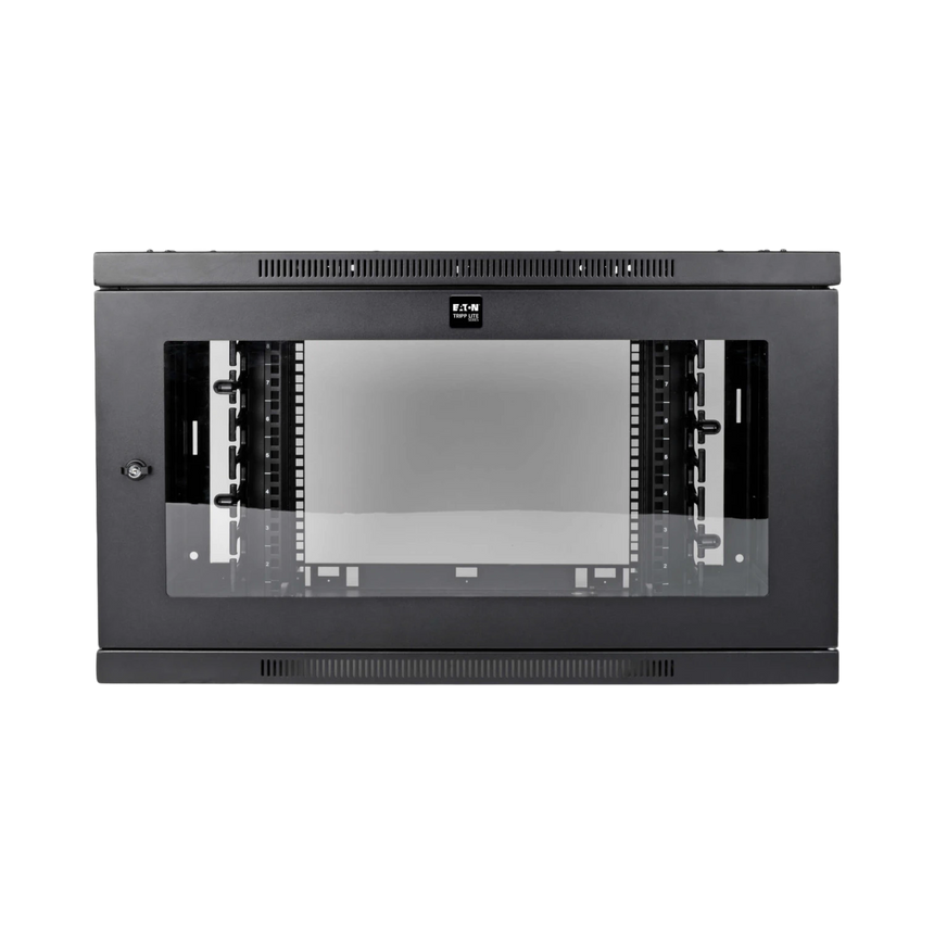 Tripp Lite SmartRack 9U Low-Profile Switch-Depth-Plus Wall-Mount Mini Rack Enclosure, Wide, Acrylic Window — Being Shipped