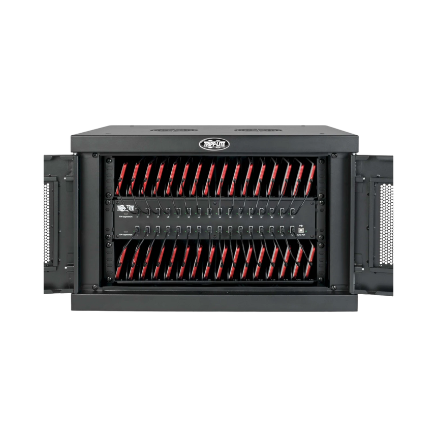 Tripp Lite Locking Cell Phone Charging Station for 32 Devices – USB, with Sync for Smartphones — Being Shipped