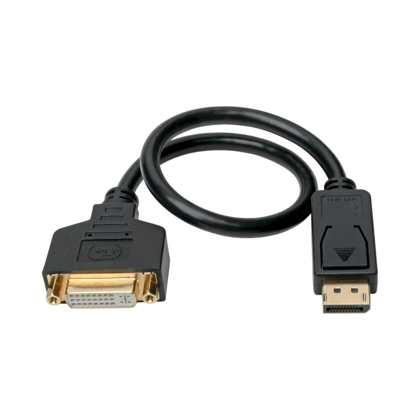 Tripp Lite DisplayPort to DVI Adapter Video Converter, Black (M/F), 1 ft. (0.31 m) — Being Shipped