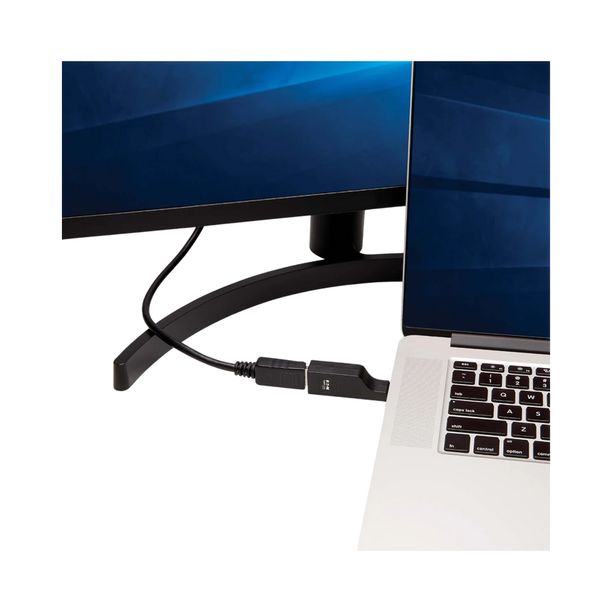 Tripp Lite USB-C to DisplayPort Vertical Adapter (M/F), USB 3.1, Gen 1, Thunderbolt 3, 4K @ 60 Hz, Black — Being Shipped