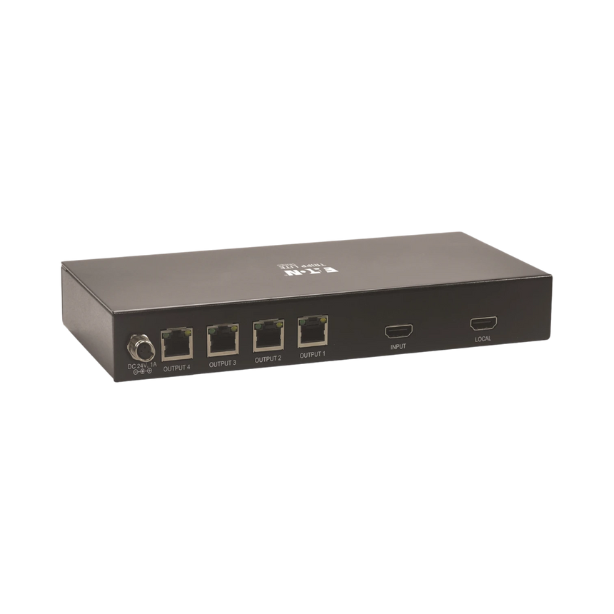 Tripp Lite 1x4 HDMI over Cat6 Splitter for Medical Applications, 4K 60 Hz, HDR, 4:4:4, PoC, 230 ft. (70 m), TAA — Being Shipped