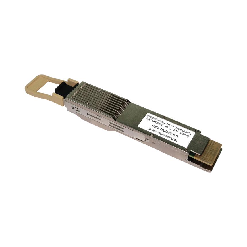 Tripp Lite QSFP-DD Transceiver, 400GBase-SR8, MPO/APC MMF, 400 Gbps, 850 nm, 100 m (328 ft.) — Being Shipped