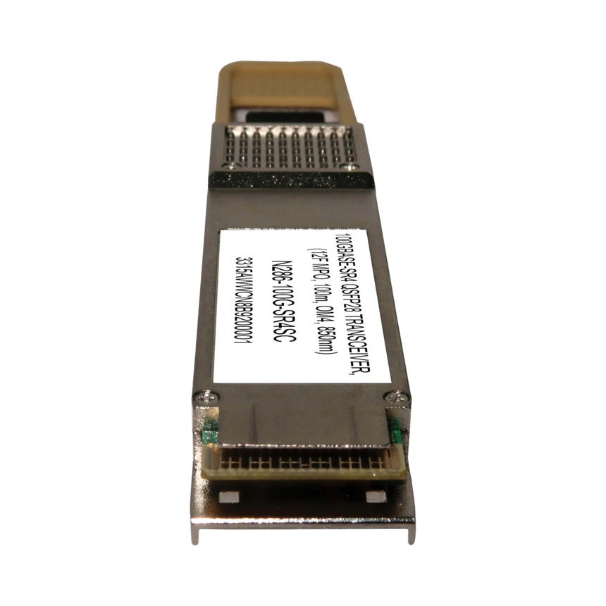 Tripp Lite Cisco-Compatible QSFP-100G-SR4-S QSFP28 Transceiver, 100GBase-SR4, MTP/MPO MMF, 100 Gbps, 850 nm, 100 m (328 ft.) — Being Shipped