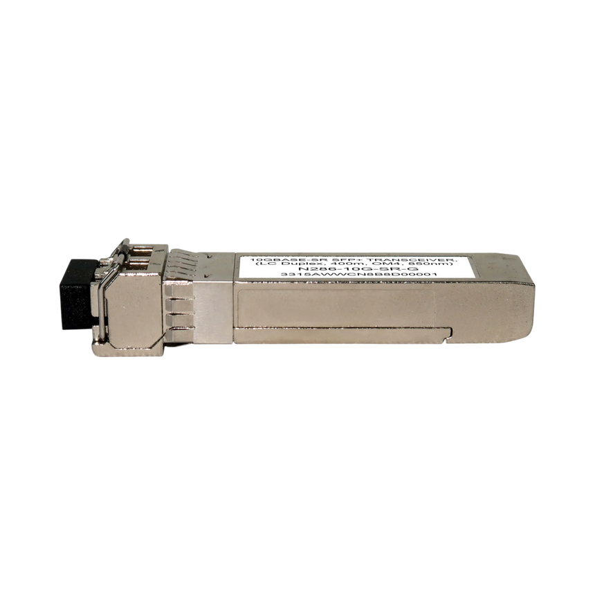 Tripp Lite SFP+ Transceiver, 10GBase-SR, LC Duplex MMF, 10 Gbps, 850 nm, 400 m (1312 ft.) — Being Shipped