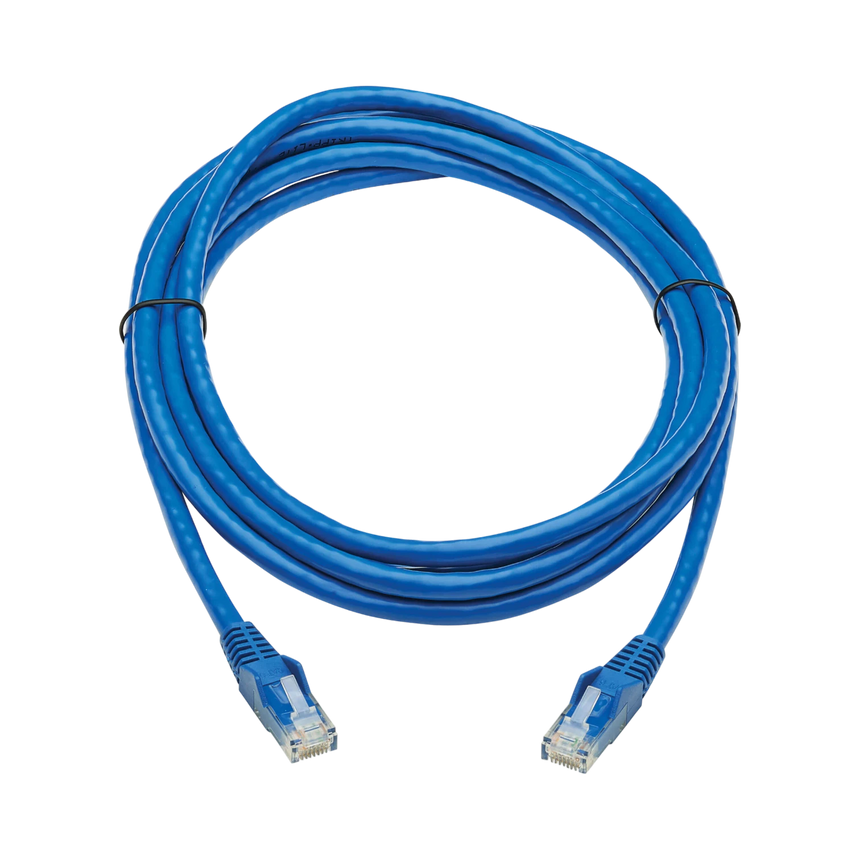 Tripp Lite Cat6 Gigabit Snagless Molded UTP Ethernet Cable (RJ45 M/M), PoE, CMR-LP, Blue, 10 ft. (3.05 m), TAA — Being Shipped
