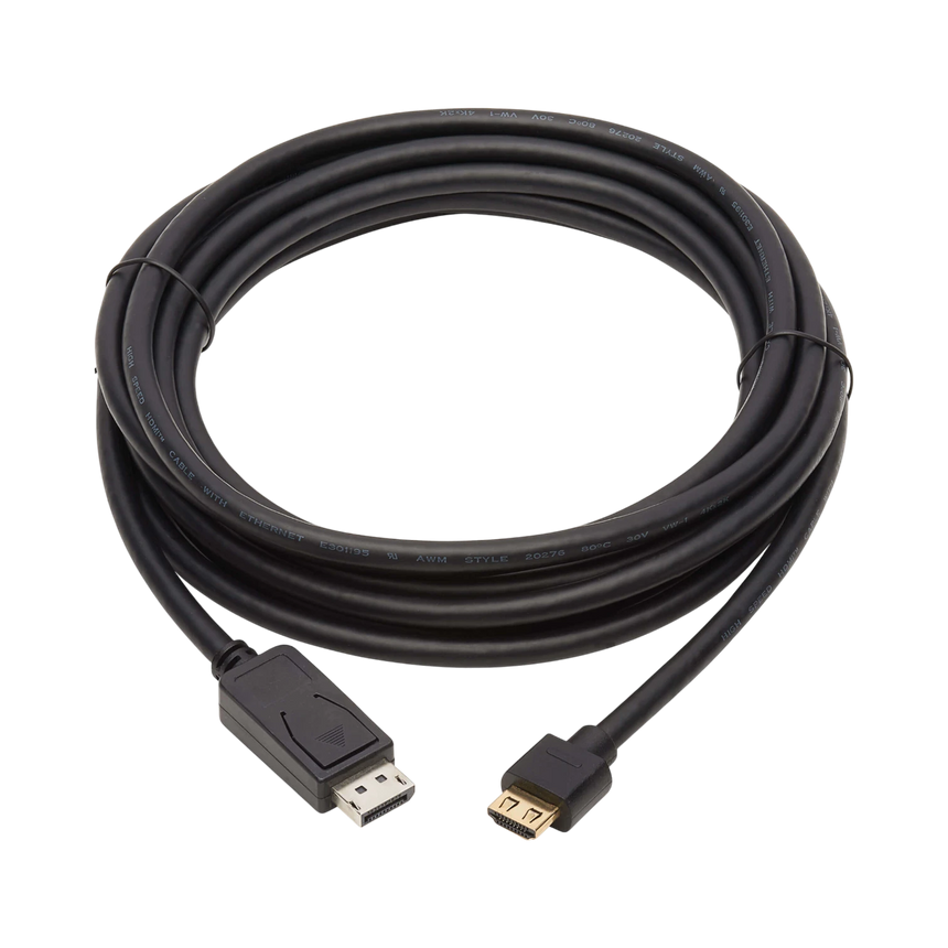 Tripp Lite DisplayPort 1.2 to HDMI Active Adapter Cable (M/M), 4K 60 Hz, HDR, Secure-Grip Plugs, Black, 10 ft. (3.1 m) — Being Shipped