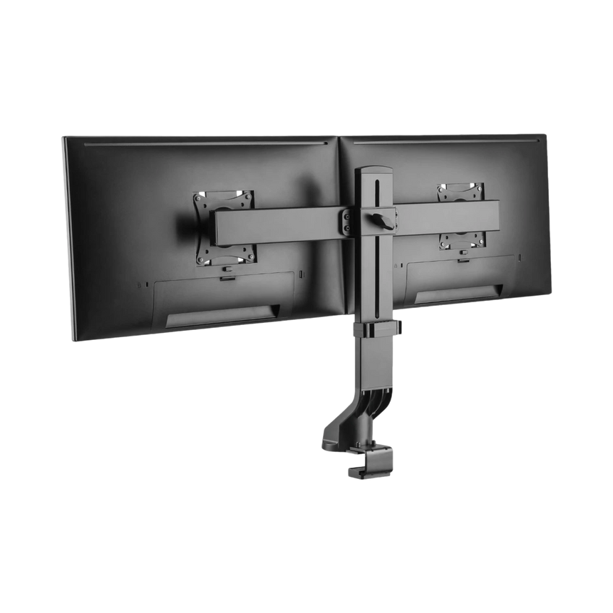 Tripp Lite Dual-Display Monitor Arm with Desk Clamp and Grommet, Height Adjustable, 17" to 27" Monitors — Being Shipped