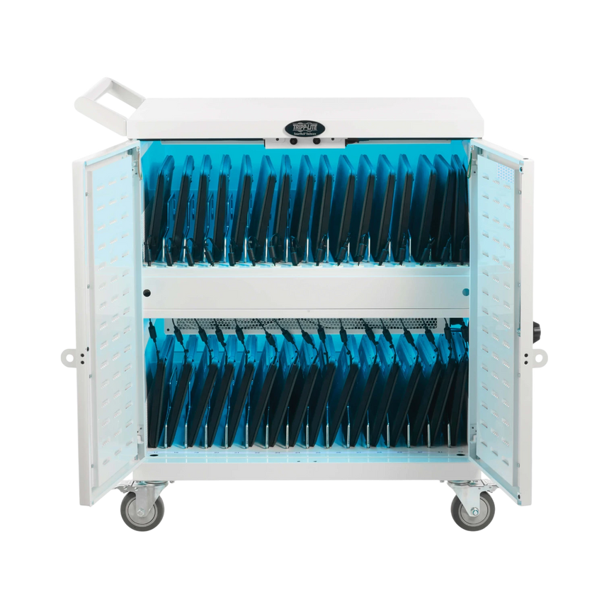 Tripp Lite Safe-IT Multi-Device UV Charging Cart, Hospital-Grade, 32 USB Ports, White — Being Shipped