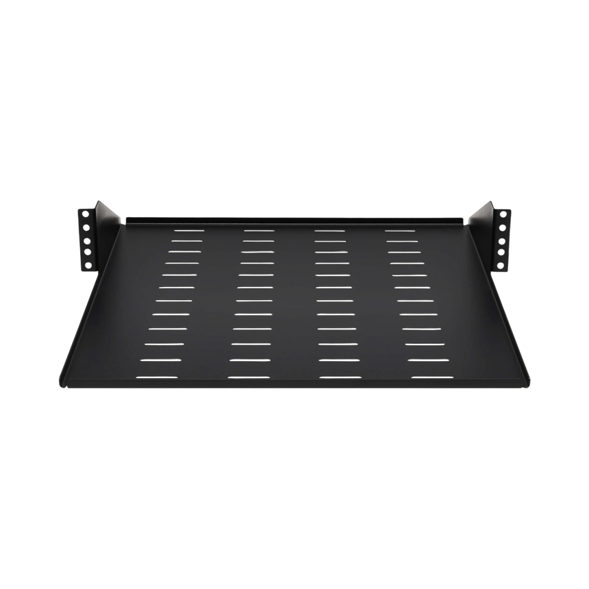 Tripp Lite SmartRack Center-Mounted Steel Rack Shelf, 2U, Vented, 21.5 in. Deep, Holds up to 100 lb. (45 kg) — Being Shipped