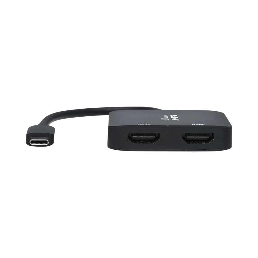 Tripp Lite USB-C Adapter, Dual Display, 4K 60 Hz HDMI, HDR, 4:4:4, HDCP 2.2, DP 1.4 Alt Mode, Black — Being Shipped