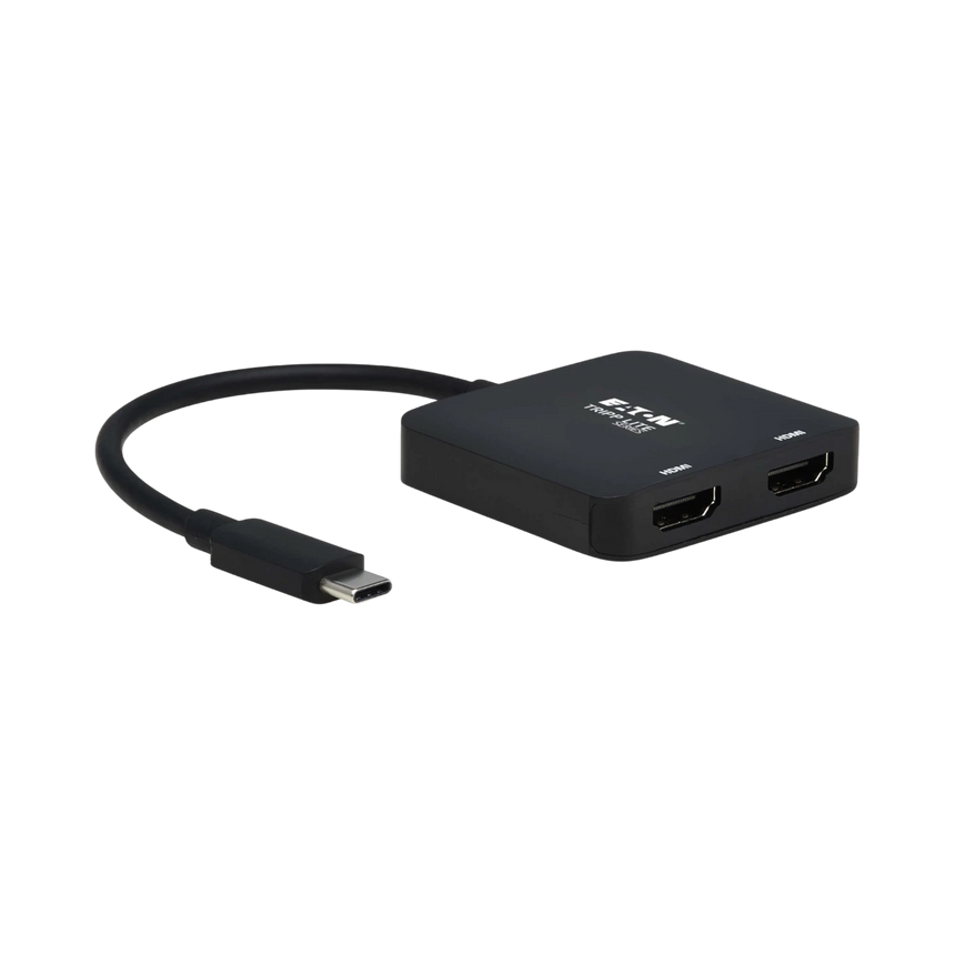 Tripp Lite USB-C Adapter, Dual Display, 4K 60 Hz HDMI, HDR, 4:4:4, HDCP 2.2, DP 1.4 Alt Mode, Black — Being Shipped