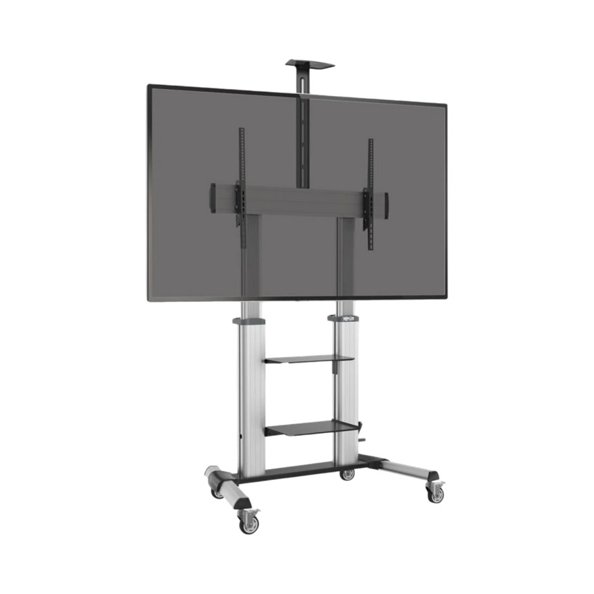 Tripp Lite Safe-IT Heavy-Duty Rolling TV Cart with Height-Adjusting Crank Handle for 60 to 100-inch Displays — Being Shipped