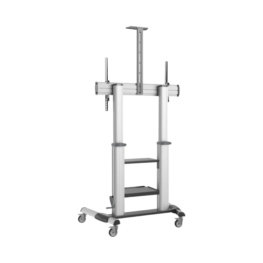 Tripp Lite Safe-IT Heavy-Duty Rolling TV Cart with Height-Adjusting Crank Handle for 60 to 100-inch Displays — Being Shipped