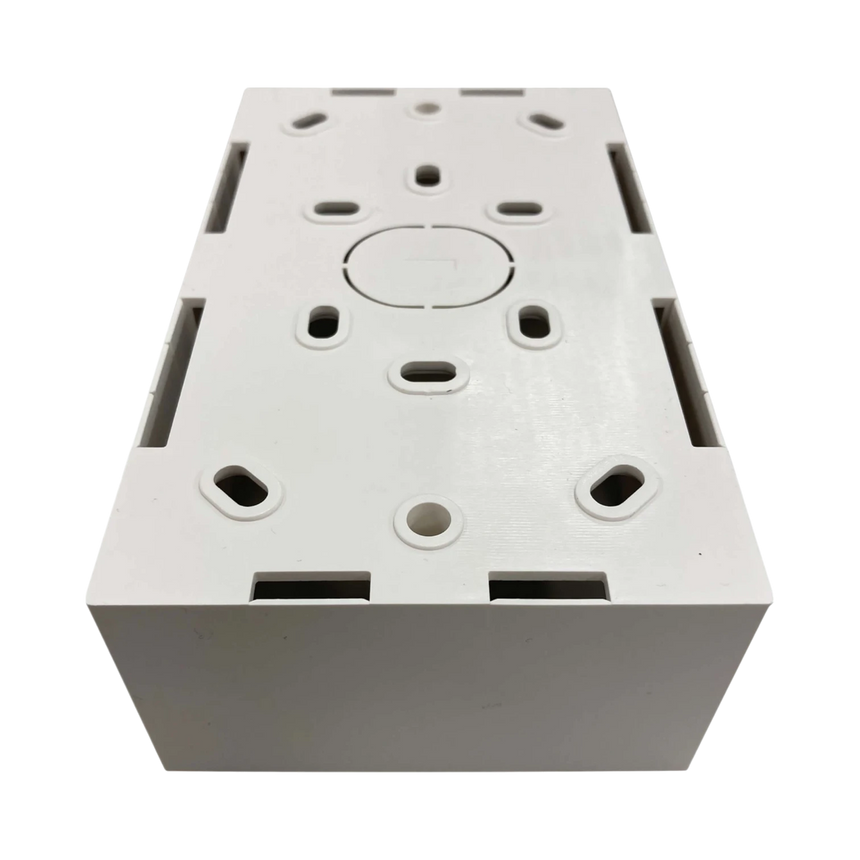 Tripp Lite Double-Gang Surface Mounting Box, UK Style, 86 x 147 x 47 mm, White, TAA — Being Shipped