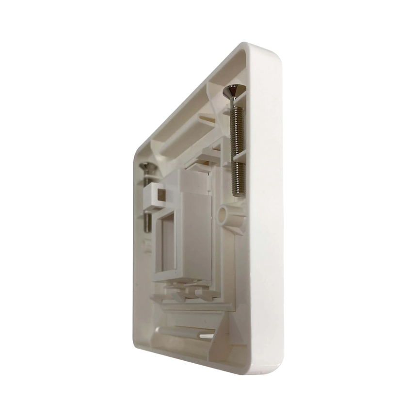 Tripp Lite 1-Port UK-Style Wall Plate, Unloaded Shuttered Module, White, TAA — Being Shipped