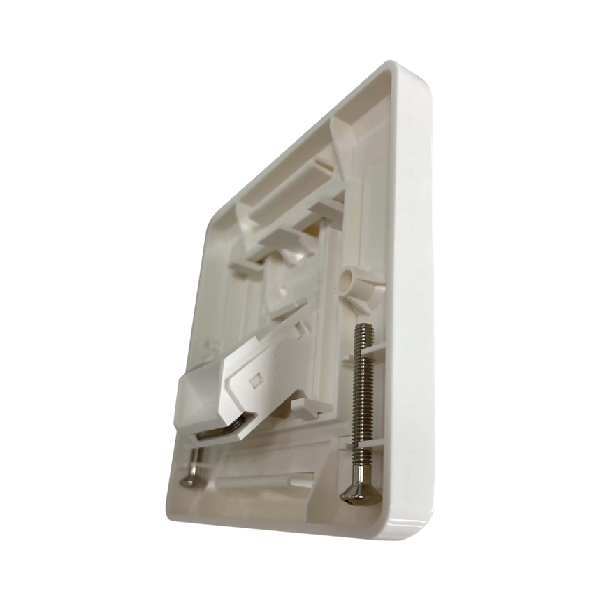 Tripp Lite 1-Port UK-Style Wall Plate, Unloaded Shuttered Angled Module, White, TAA — Being Shipped